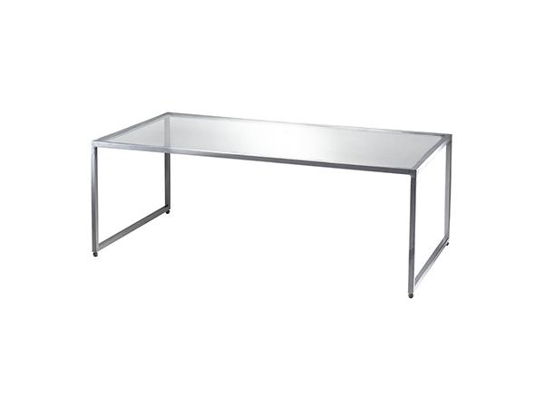 Adelaide Cocktail Table, Glass (CEST-033) -- Trade Show Rental